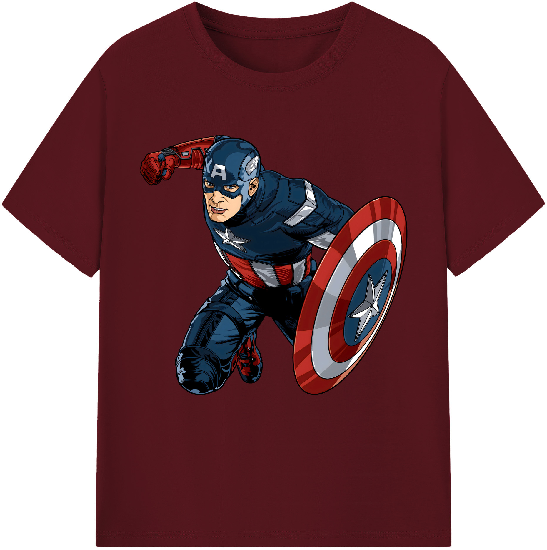 （画像用） アベンジャーズ The Avengers 綿100％半袖Tシャツ（フロントプリント）